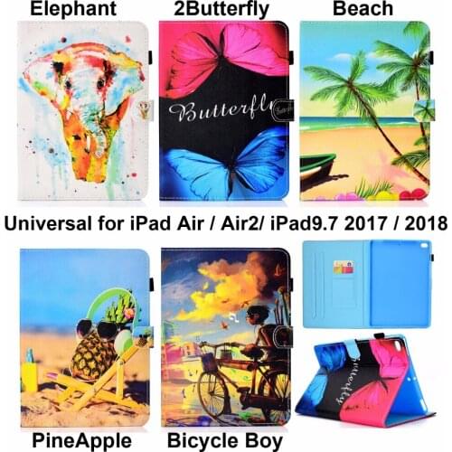 Fashion Cute Smart Cover For iPad 9.7 A1893 A1954 A1822 A1823 iPadAir A1474 A1475 A1476 Air2 A1566 A1567 Case Pouch Capa Fundas