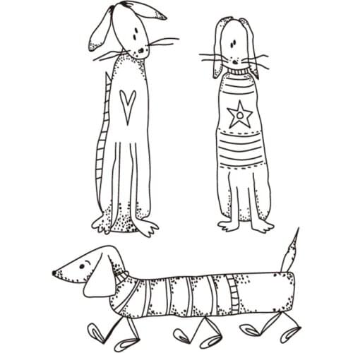 Cartoon stamps Clear Stamp for Scrapbooking Transparent Silicone Rubber DIY Photo Album Decor 622