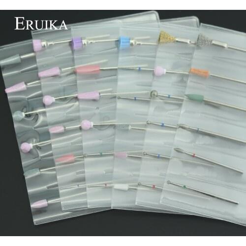 6 Types Nail Drill Bit Set Milling Cutters for Manicure Electric Nail Files Machine Gel Remove Accessories Cuticle Clean Tools