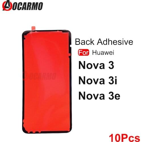 10Pcs For Huawei Nova 3 3i 3e Back Glass Cover Adhesive Glue Sticker Replacement Parts