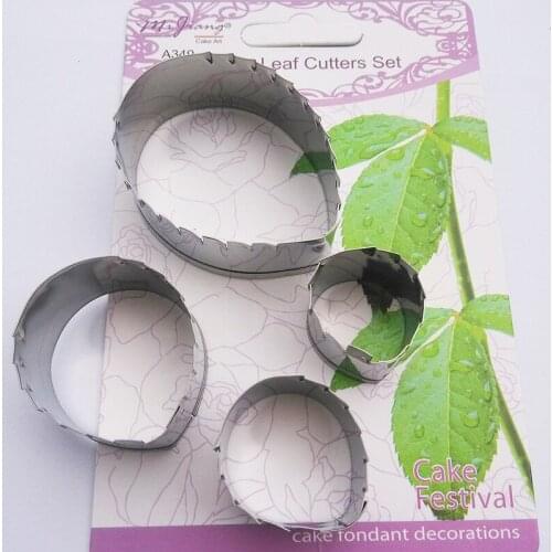 2016 Stainless Steel Rose Flower Petal Sawtooth Lines Cookie Cutter Fondant Mold Cake Decorating Tools Kitchen Accessories SA349