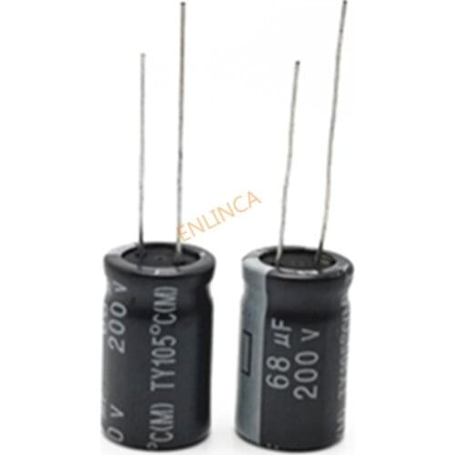 10pcs/lot 200V 68UF 13*20 20% RADIAL aluminum electrolytic capacitor 68000nf 20