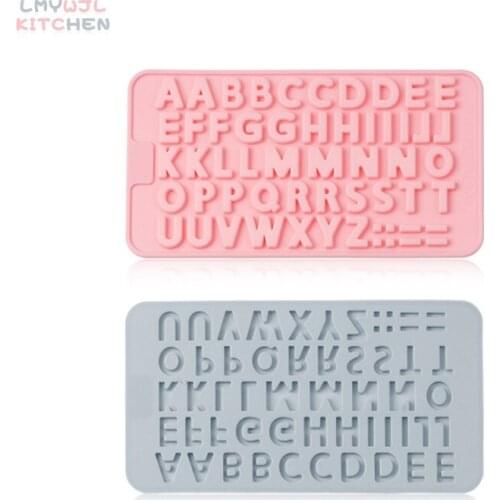 26 Letter Silicone Mold DIY Cake Decoration Tool Soft Candy Chocolate Silicone Mold Resin Letter Mold