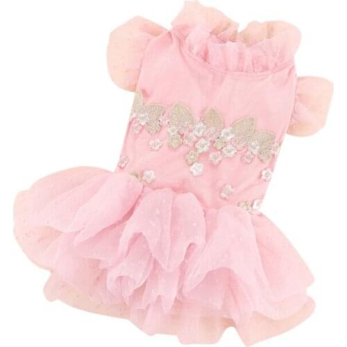 Dog Wedding Dress Tutu Summer Pet Clothing Yorkshire Terrier Pomeranian Shih Tzu maltese Poodle Bichon Schnauzer Dog Clothes