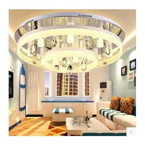 LED light Acrylic Crystal Absorb Lighting Sweet Atmosphere Ceiling Lamps Round The Sitting Room Bedroom Restaurant Ceiling Light