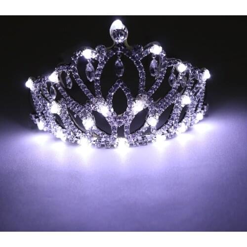 Party Glowing Wreath Halloween Crown Flower Headband Women Girls LED Light Up Hair Wreath Hairband Garlands Gift