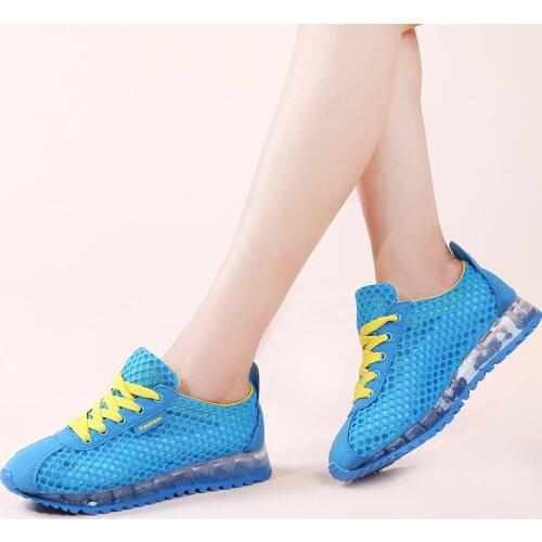 Outdoor Rubber Sole Womens Sneakers Women Running Shoes Sport Womens Sports Shoes for Fitness Blue Sneak Air Footwear B-1199