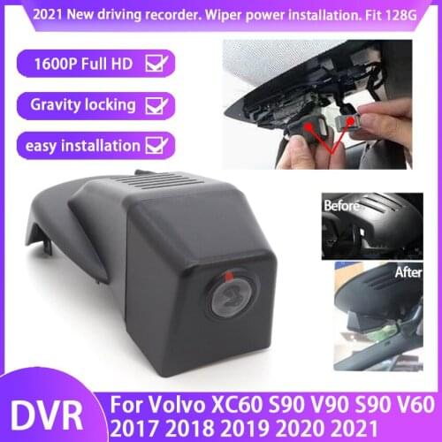 Full HD DVR Wifi Video Recorder Dash Cam Camera car driving recorder Easy to install For Volvo XC60 S90 V90 S90 V60 2017～ 2021