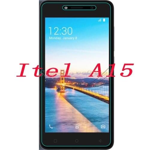 Smartphone 9H Tempered Glass for Itel A15 GLASS Explosion-proof Protective Film Screen Protector cover phone