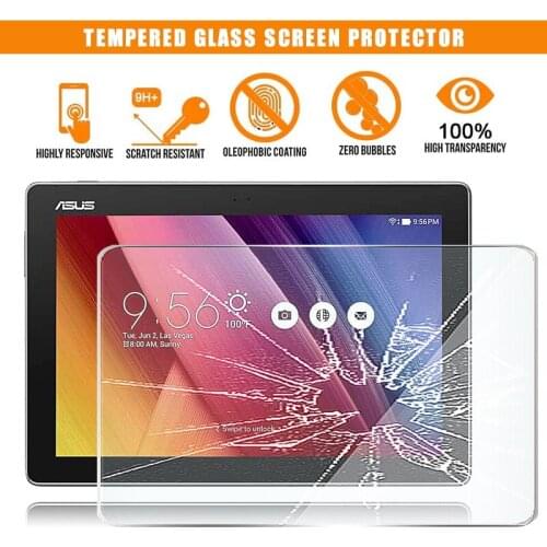 For Asus ZenPad 10 Tablet Tempered Glass Screen Protector Scratch Resistant Anti-fingerprint HD Clear Film Cover