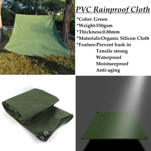 Green Organic Silicon Cloth Tarpaulin Rainproof Cloth Garden Furnitur Covers Succulent Plants Truck Waterproof Sunshade Cloth
