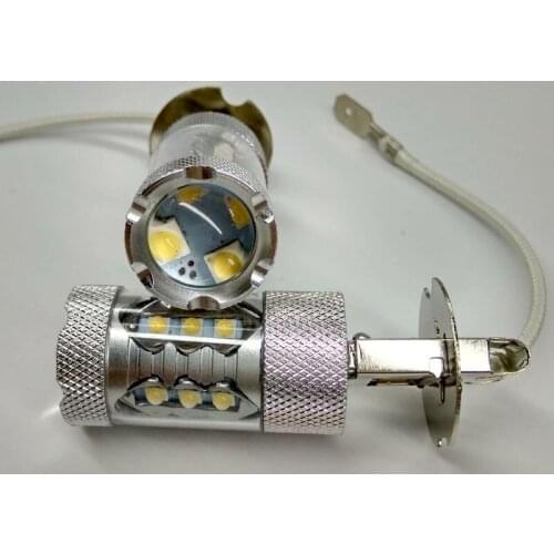 2pcs H3 DRL 16 LED Super Bright Pure White Fog light Tail Head Lamp Bulbs Auto Driving Daytime Running Light Car Headlight