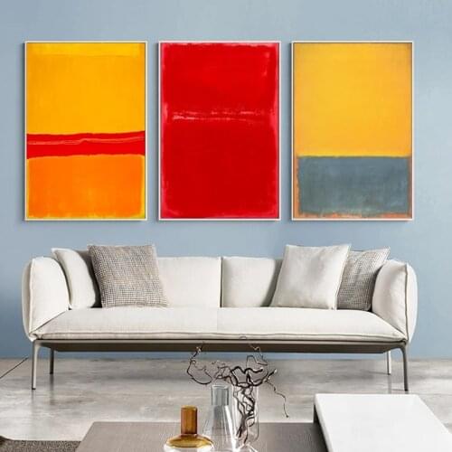 Abstract Mark Rothko Canvas Oil Paintings Art Drawing Hologram Posters and Prints Wall Art Pictures for Living Room Home Decor