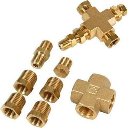 Adapter distributor oil pressure oil temperature sender sensor 1/8 "-27 NPT 1/4" -18 NPT vehicle