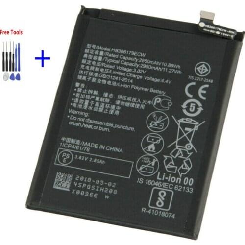 1x 2950mAh HB366179ECW Battery For HUAWEI Nova 2 Nova2 CAZ-AL10 PIC-AL00 CAZ-TL00 PIC-TL00 PIC-L29 PIC-LX9 PIC-L09 + Tools