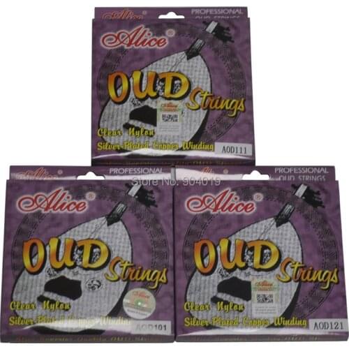 Alice OUD Strings Clear Nylon Silver-Plated Copper Alloy Winding 10 11 12 Strings