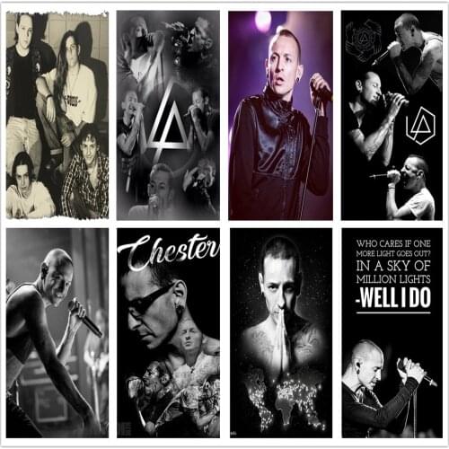 Famous superstar Chester Bennington diamond painting 5D diy mosaic embroidery cross stitch kit family wall decoration art gift
