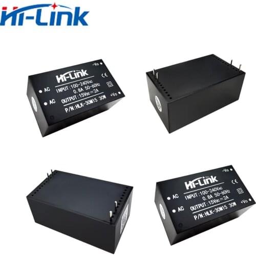 CE/ROHS HLK-30M15 30W 15V 2A DC power supply smps GaN ac dc board mount manufacturers 10pcs/lot Free Ship