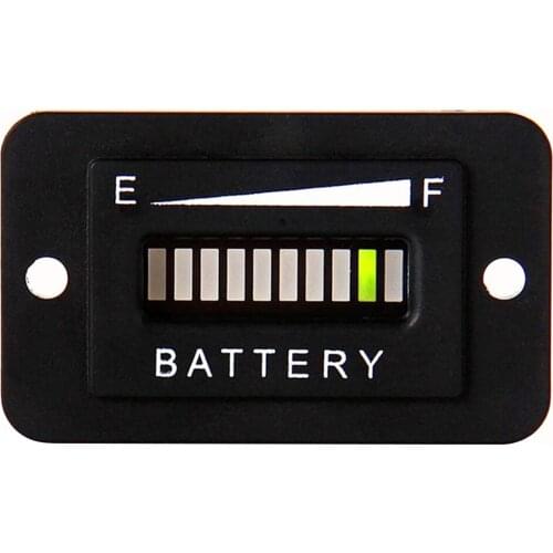 12V 24V 36V 48V 72V LED Digital Battery Indicator Lead Acid Battery Capacity Display Tester Charge Status Meter Gauge for Car