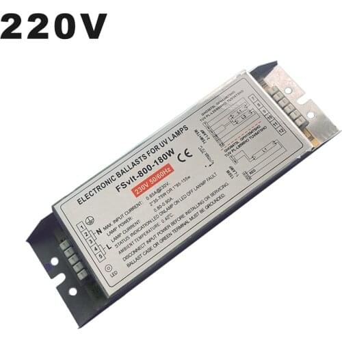 AC220V 180W Electronic Ballast UV Lamp Ballast 2G11 Ultraviolet Sterilizing Light Ballast For 4 Pins Square Ultraviolet Light