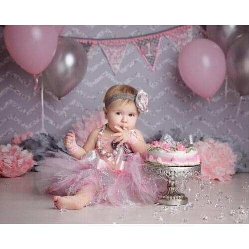 Photography Background Grey 5x7 Newborn Photography Backdrop Silver Lines Background Backdrops for Kids Custom Baby Shower Photo