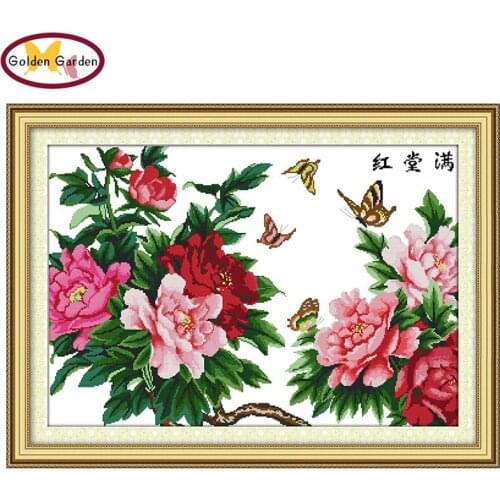 GG Success In Every Field Chinese Cross Stitch Kit 11CT14CT DIY Kits Embroidery Cross Crafts Cross-Stitching Set for Home Decor