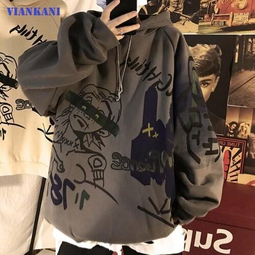 Hot-Selling Spring And Autumn Mens Trendy Print Hoodie Street Retro Loose Jacket Fashion Casual Hip-Hop Sweatshirt S-3XL