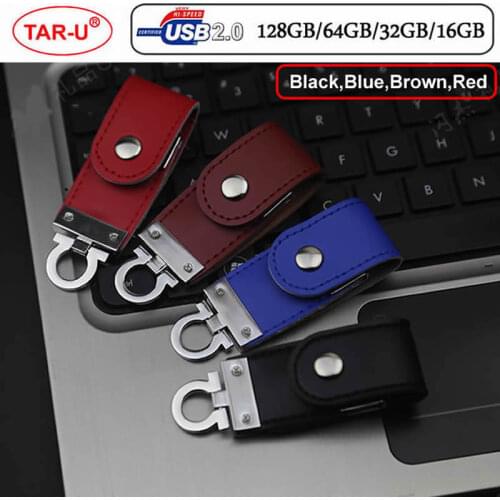 Custom Logo Leather Drive 4GB 8GB 16GB 32GB usb Flash Drives usb stick Memory Stick High Speed Pendrive 64GB USB 2.0 U Disk