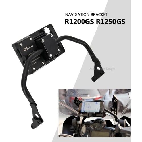 R1200GS R1250GS Motorcycle Mobile Phone GPS Navigation Bracket Support 12MM fits For BMW R 1200 GS LC ADV R1250 GS Adventure