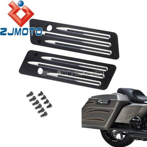 Motorcycle Saddlebag Latch Cover For Harley Touring Hard Bag 1993-2013 Electra Glide Ultra Classic Road King Street Tour Glide