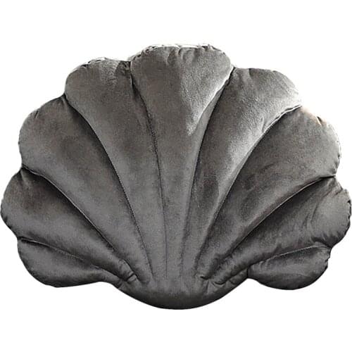Seashell Pillow Fairy Stuffed Sofa Cushion Cushions Scallop-shaped Dutch Fleece Linen 3 Colors Pillows