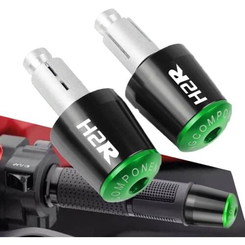 Motorcycle 7/8'' 22MM CNC Handlebar End Moto Grip Ends Plus Handle Bar Grips Ends Tips Caps FOR KAWASAKI H2R H2 R 2015-2016