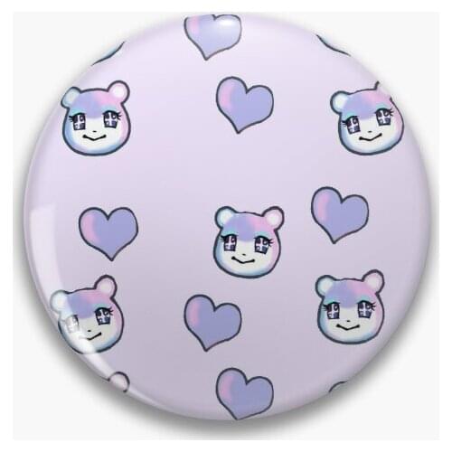 Judy Anmial Crossing Soft Button Pin Lover Hat Decor Collar Cartoon Badge Lapel Pin Jewelry Women Gift Fashion Cute Metal