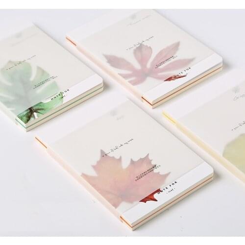 New Fresh Maple Leaf Notebook paper Sketchbook Diary Drawing graffiti Painting Sketch Book School Supplies Gift Stationery