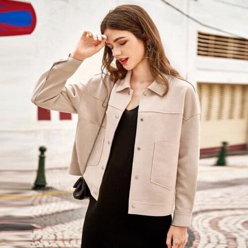 Женские замшевые куртки Oumengka China At AliExpress