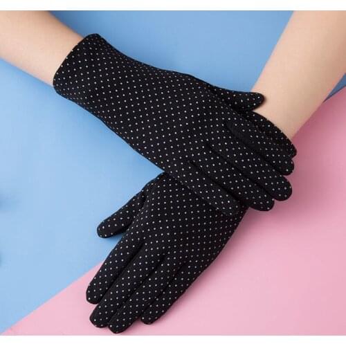 Summer Women Short Gloves Sunscreen Touch Screen Anti-Slip Breathable Cycling Driving Gloves Sexy Lady Mitten