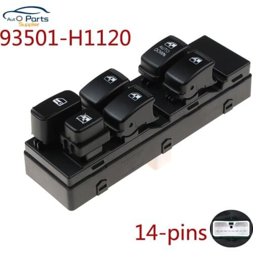 New 93501-H1120 93501H1120 Front Left Driver Side Master Power Window Switch For Hyundai Terracan 2001-2006