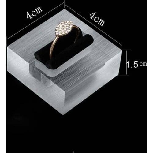 Custom ring display holder jewelry organizer props stand for jewellery ring tray storage case acrilic showcase show exhibitor
