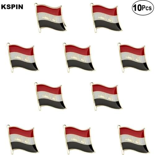 Iraq Flag Lapel Pin Flag badge Brooch Pins Badges 10Pcs a Lot