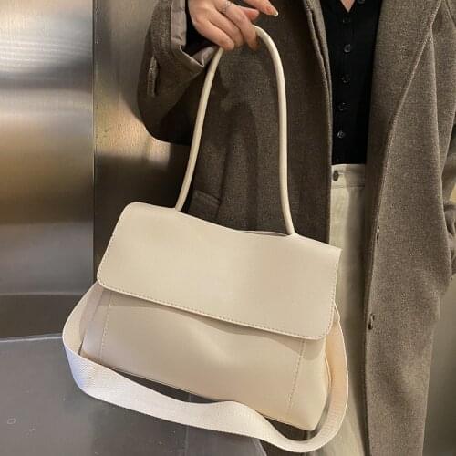 Women Bag PU Bucket Fashion Solid High-capacity Shoulder Bags Handbag 2 Strap Crossbody Bag Woman Simple