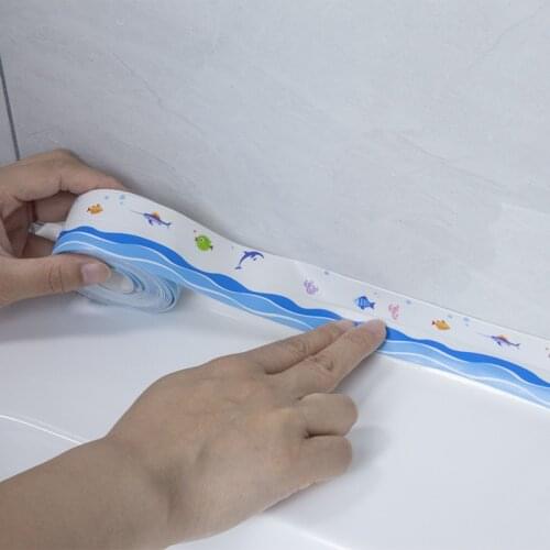 Kitchen Sink Waterproof Mildew Acrylic Tape Transparent Tape Bathroom Toilet Crevice Strip Self-adhesive Sealling Strip PVC Tape