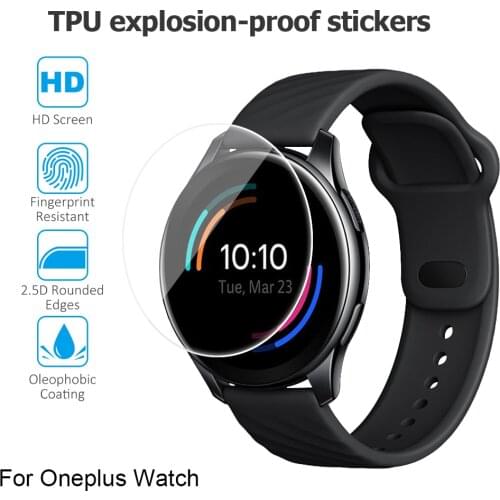 3/5pcs Soft Full Cover Screen Protector For OnePlus Watch Not Glass Ultra Thin HD Clear Smart Watch Protective Film for One Plus