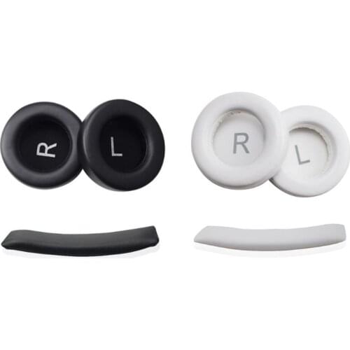1Set Leather Ear Cushion Cover Headband for AKG K540 K545 K845 K845BT Headphone