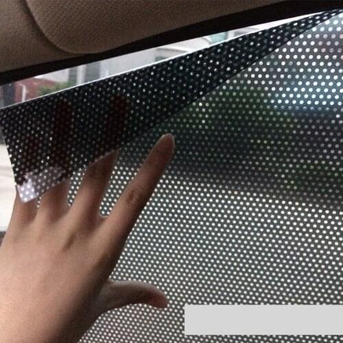 2PCS Car Side Window Sunshade Sticker Adhesive Black Film Stickers for Sun Protection UV Ray Protector Heat Shield Reflector