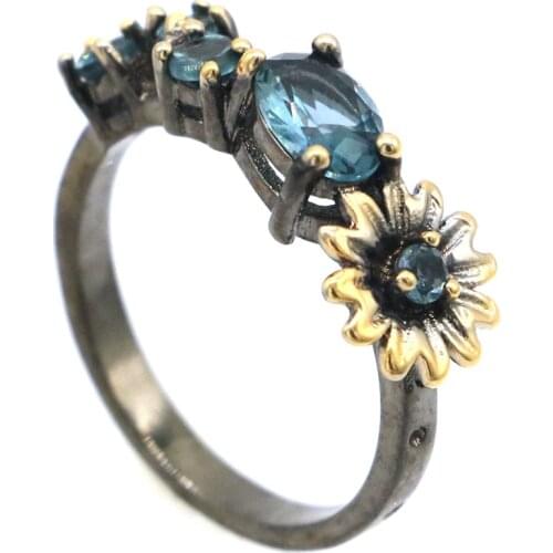 33x13mm Neo-Gothic 18x13mm Created Delicate Fine Cut Pink Tourmaline Kunzite Pearl for Women Black Gold Silver Rings