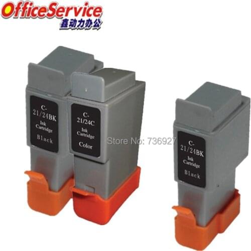 3X Compatible ink Cartridge BCI-21 BCI-24 BCI 21 24 For Canon BJC-4000/4100/4200/4650/5500/S100/S330 inkjet printer