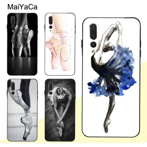 MaiYaCa Ballerina Ballet Shoes Dance Girl Case For Huawei P30 Pro P40 P10 P20 Lite Mate 20 30 10 Lite P Smart 2019 Z
