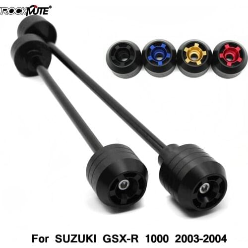 For SUZUKI GSX-R1000 GSXR1000 GSXR 1000 2003-2004 Motorcycle POM Front Rear Wheel Axle Fork Falling Protector
