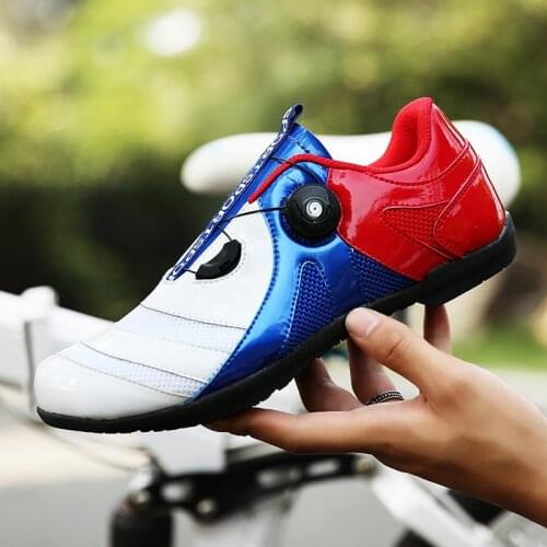 2021 Breathable Cycling Sneakers MTB Shoes for Men Colorful Road Bike Shoes Women Racing Bicycle Sneakers Athletic Cycling Shoes