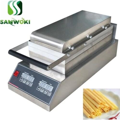 Electric crepe making machine crispy egg roll baker machine Egg roll wafer biscuit machine Crispie waffle machine
